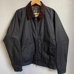 NEW Navy Barbour Mens Dom Waxed Jacket Small - RARE in US